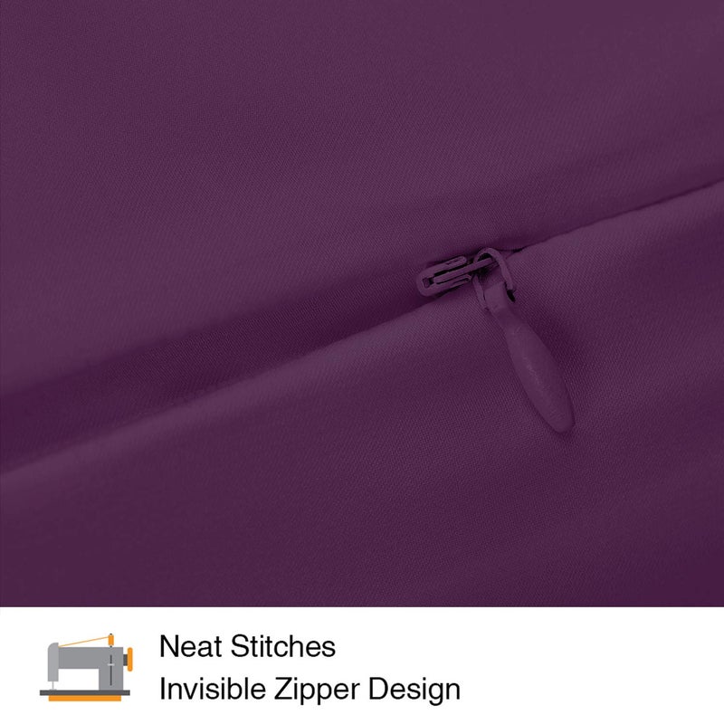 INSSL Silk Pillowcase for Women, Mulberry Silk Pillowcase for Hair and Skin and Stay Comfortable and Breathable During Sleep(Dark Purple, King) - Image 4